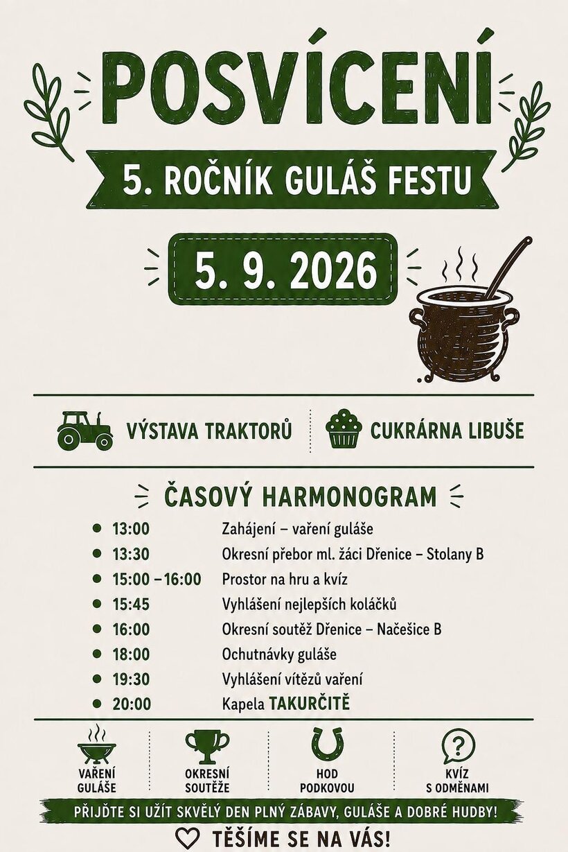 Dřenický "Gulášfest" 2026
