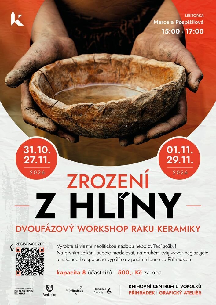 Zrození z hlíny: Dvoufázový workshop raku keramiky II.