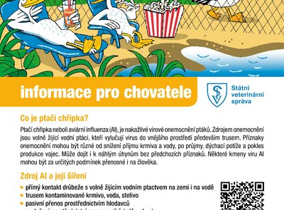 Informace o potvrzení ohniska ptačí chřipky na území obce Zaječice