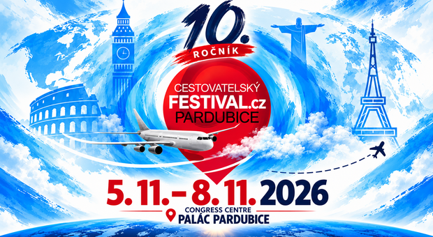 Cestovatelský festival Pardubice 2026 - 10. ročník