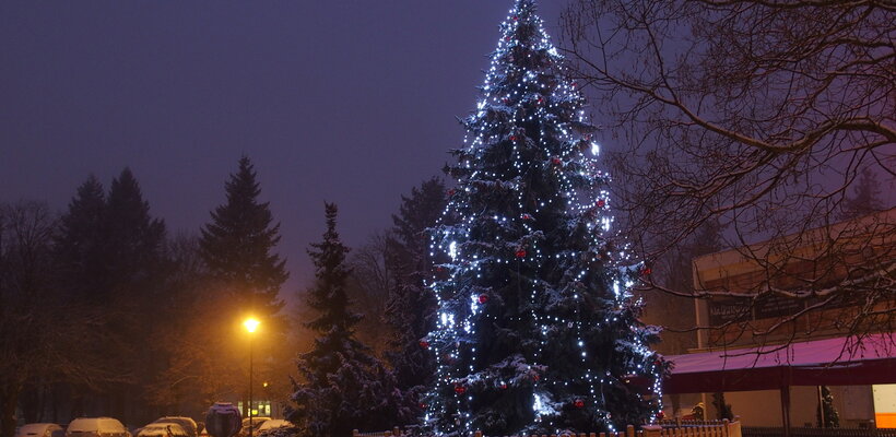 Rozsvícení vánočního stromu v Polabinách