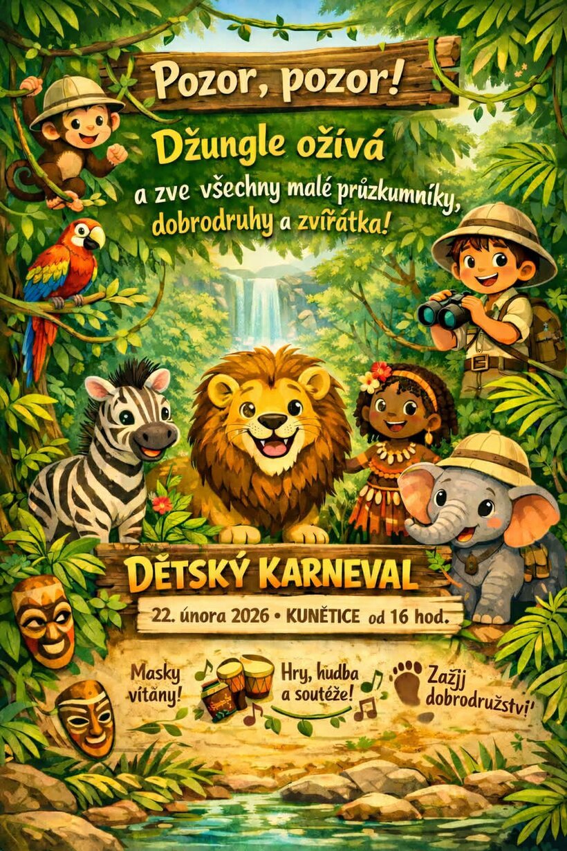 Dětský karneval - Džungle ožívá