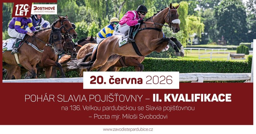 Pohár Slavia pojišťovny - II. kvalifikace na 136. Velkou pardubickou se Slavia pojišťovnou