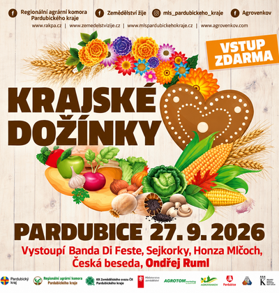 Krajské dožínky Pardubice 2026