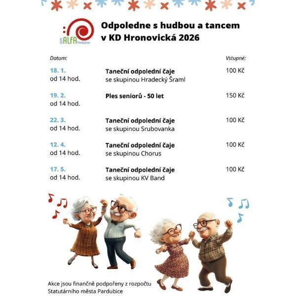 Taneční odpolední čaje se skupinou Srubovanka