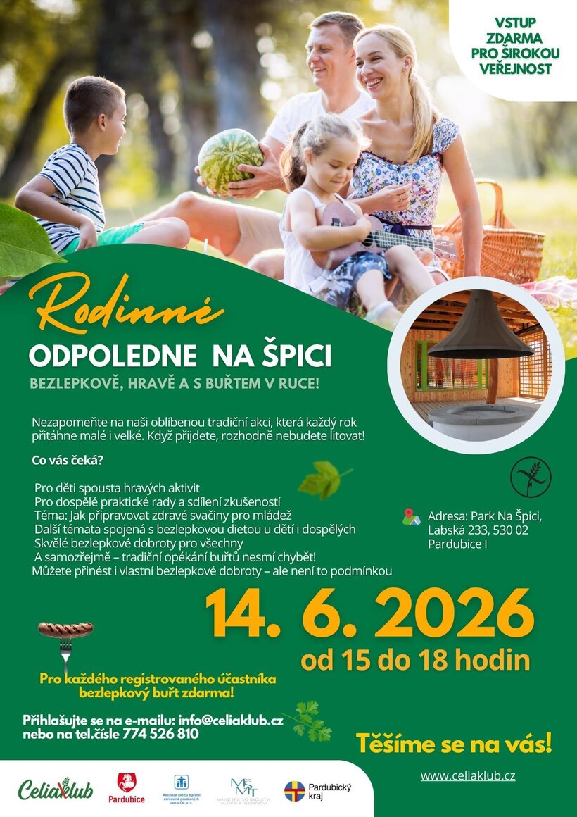 Rodinné odpoledne - bezlepkově, hravě a s buřtem v ruce!