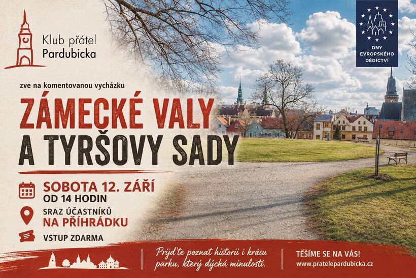 Výlet do historie: Zámecké valy a Tyršovy sady