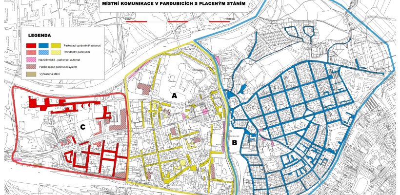 Rozšíření zóny B placeného stání na území statutárního města Pardubice