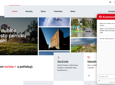 AI pomocník usnadní hledání informací na webu města Pardubic