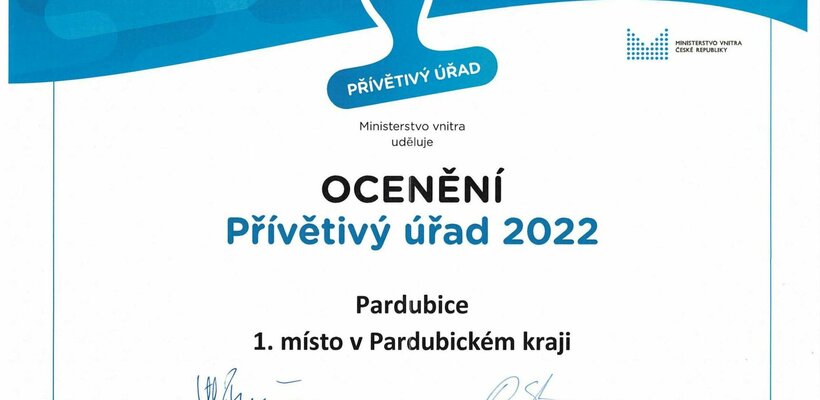 Nejpřívětivější úřad v kraji mají Pardubice