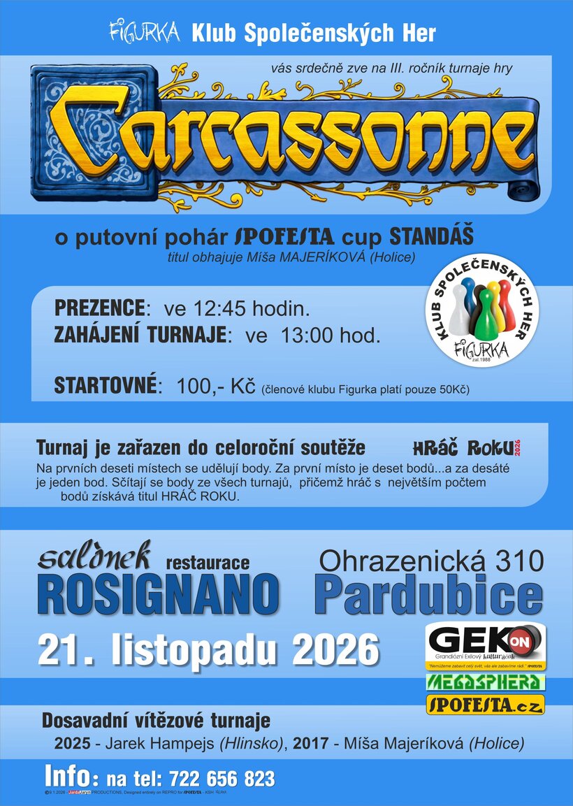 III. ročník turnaje ve hře Carcassonne