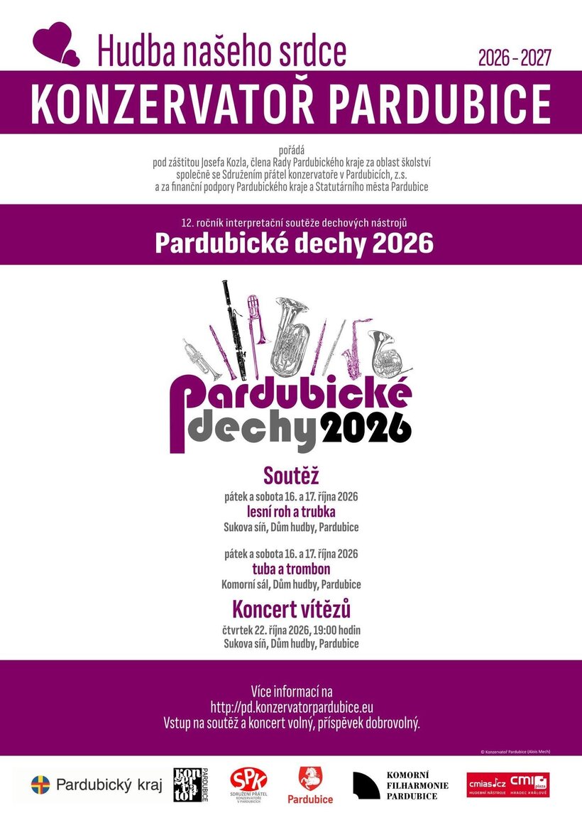 Koncert vítězů - Pardubické dechy 2026