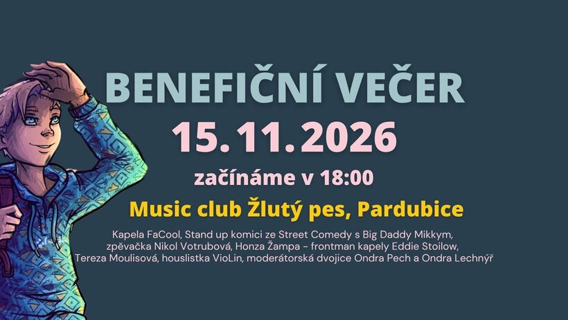 Úsměv nejen pro Kryštofa: Benefiční večer