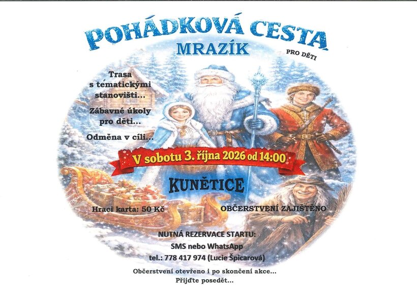 Pohádková stezka pro děti - Mrazík