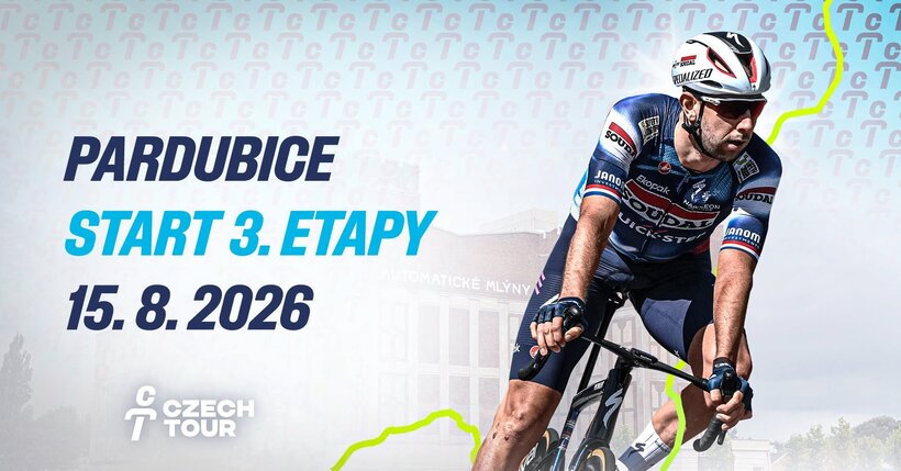 Start třetí etapy Czech Tour Pardubice - Dlouhé Stráně