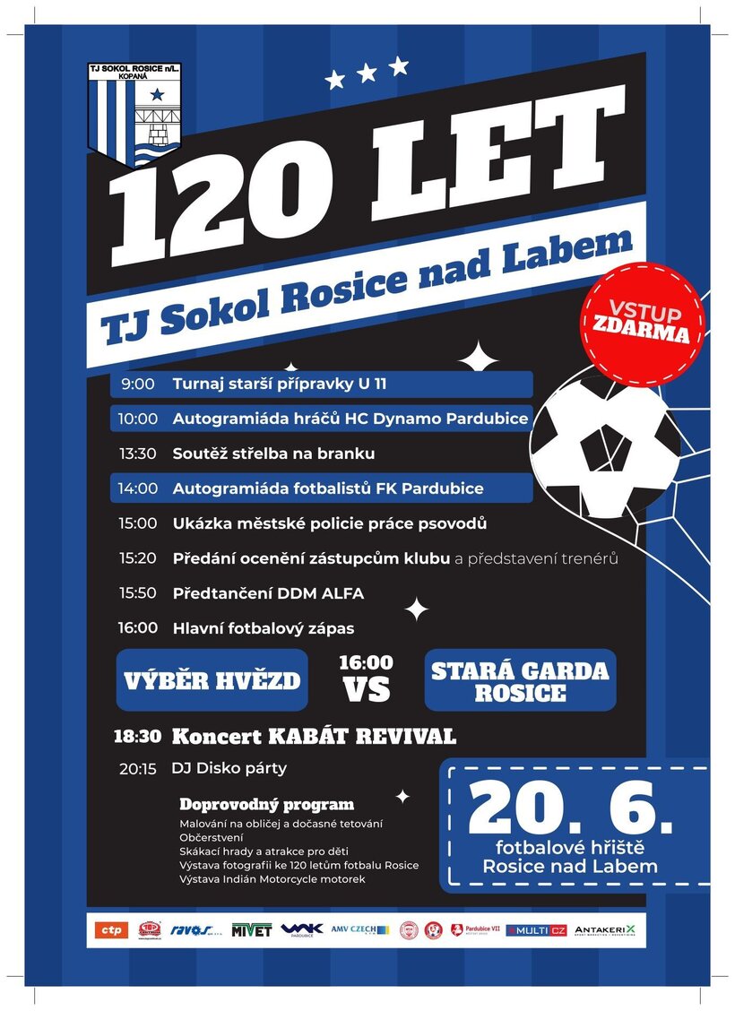 120 let TJ Sokol Rosice nad Labem