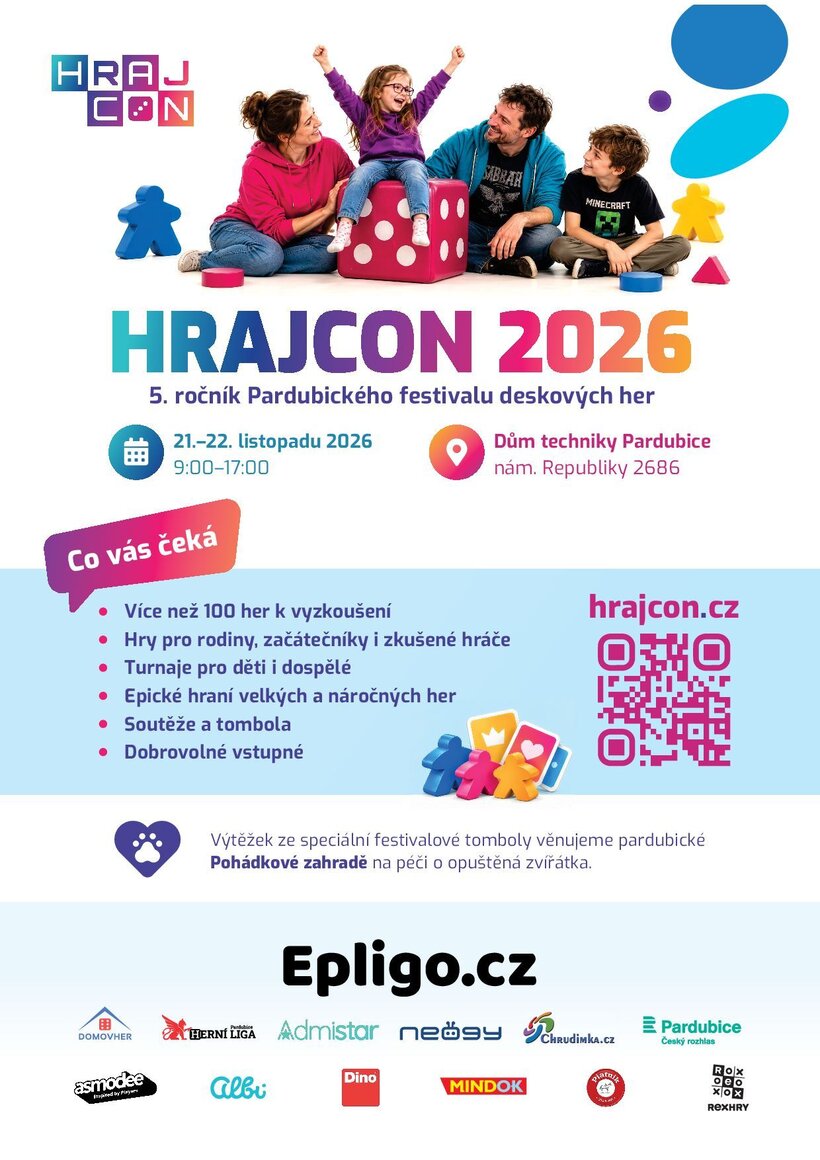 Hrajcon 2026 - Pardubický festival deskových her