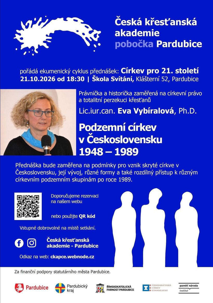Doktorka Eva Vybíralová: "Podzemní církev v Československu 1948 - 1989"
