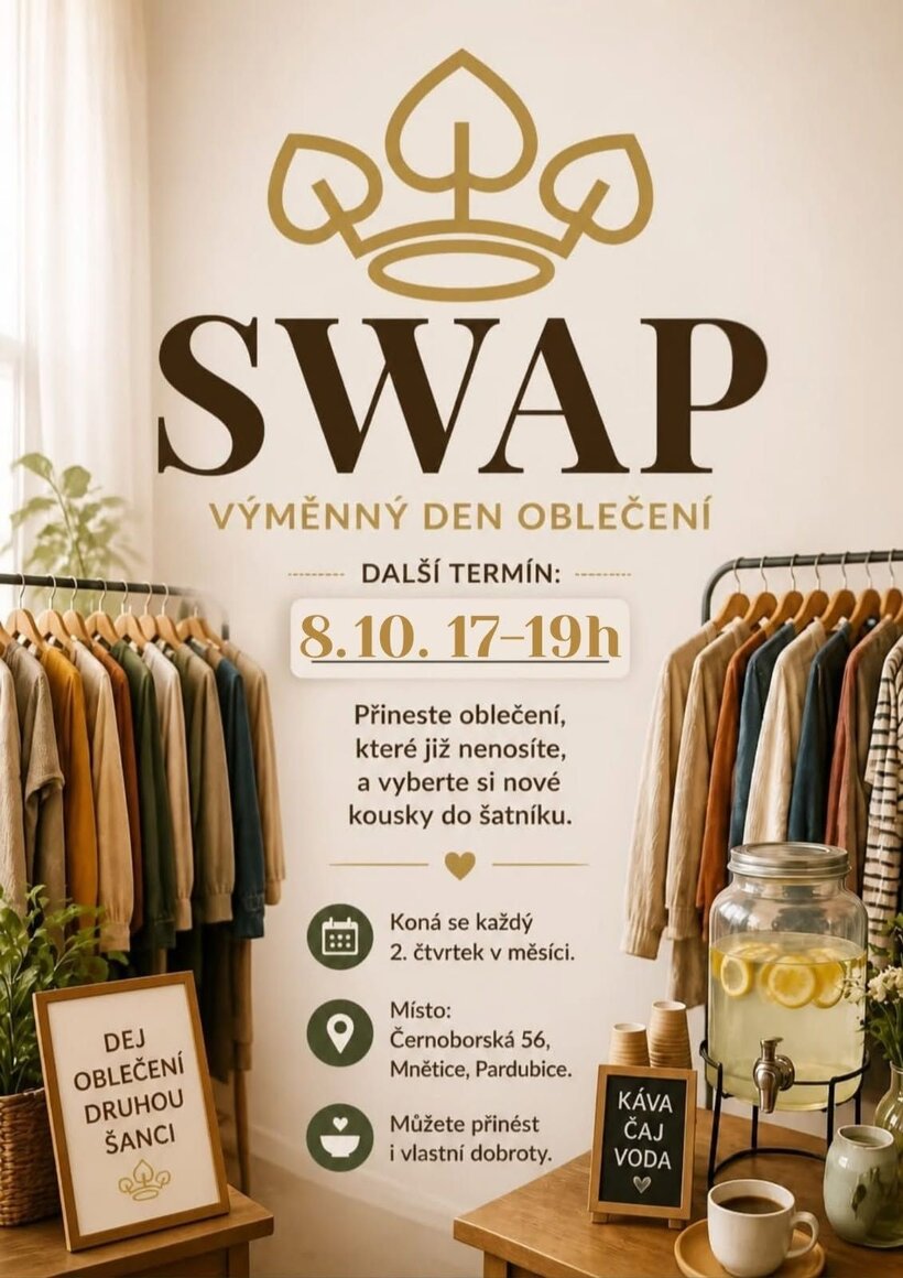 Swap: Výměnný den oblečení - Dejte věcem druhou šanci!