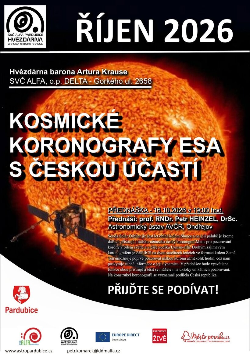 Přednáška: Kosmické korografy ESA s českou účastí