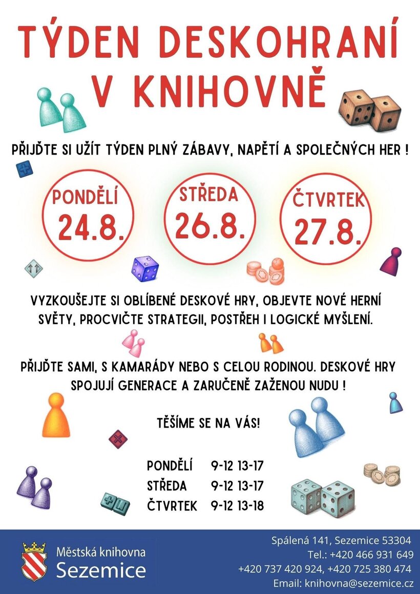 Týden deskohraní v knihovně