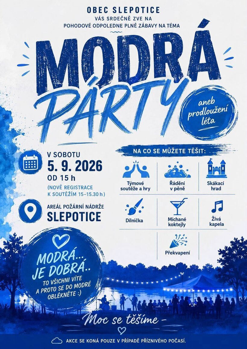 Modrá párty