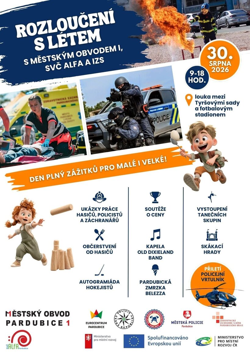 Rozloučení s létem s Městským obvodem I, SVČ Alfa a IZS