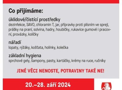 Město Pardubice spouští materiální sbírku pro postižené letošními povodněmi